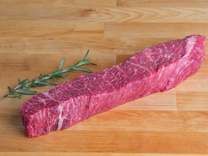  1-inch thick Denver steak, main ingredient for the dísh