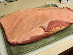 15 lb. corned beef brisket. Pretty big, huh?