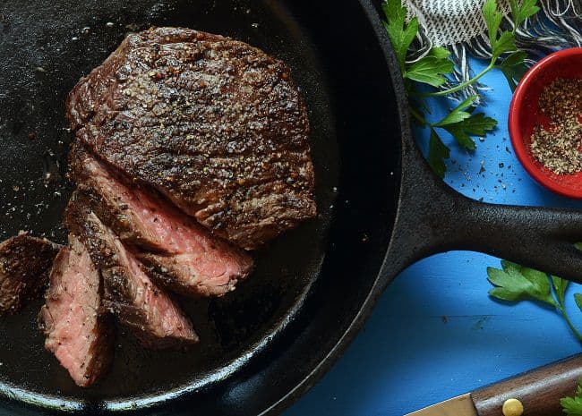Reheating Steak In A Cast-Iron Skillet