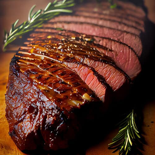 Smoked London Broil recipe, the secret to turn tough meat into tender steak