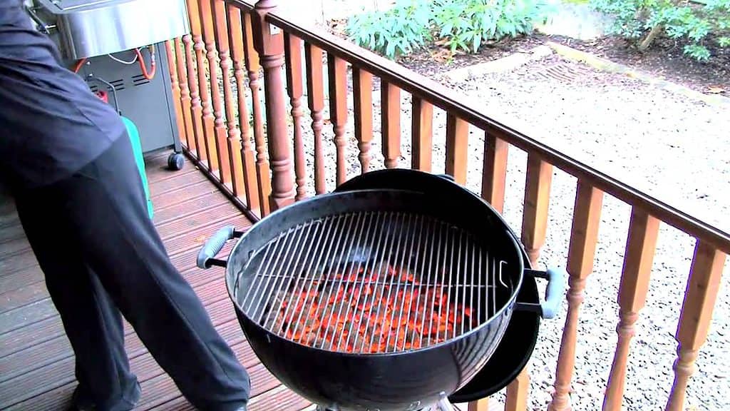 Weber Kettle Charcoal Grill. I have one in the backyard.