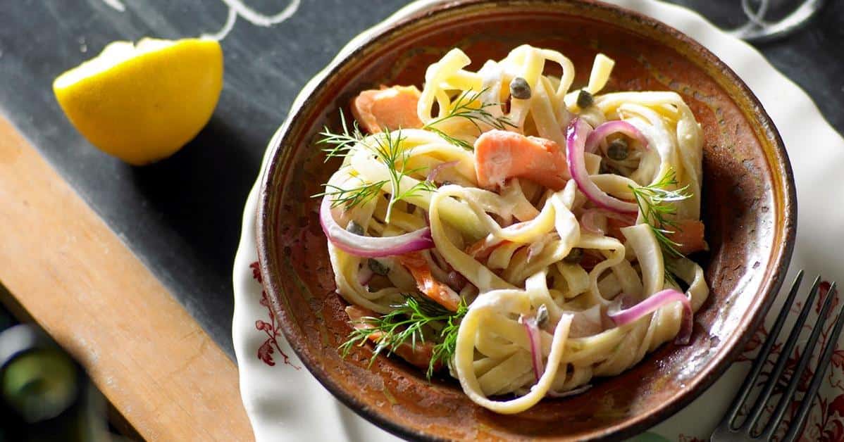  A deliciously light yet satisfying pasta dish.