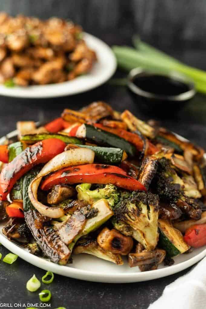  A little char adds a lot of flavor to these teppanyaki veggies.