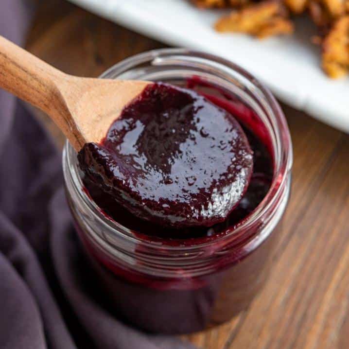  A match made in heaven: blueberries and BBQ sauce.