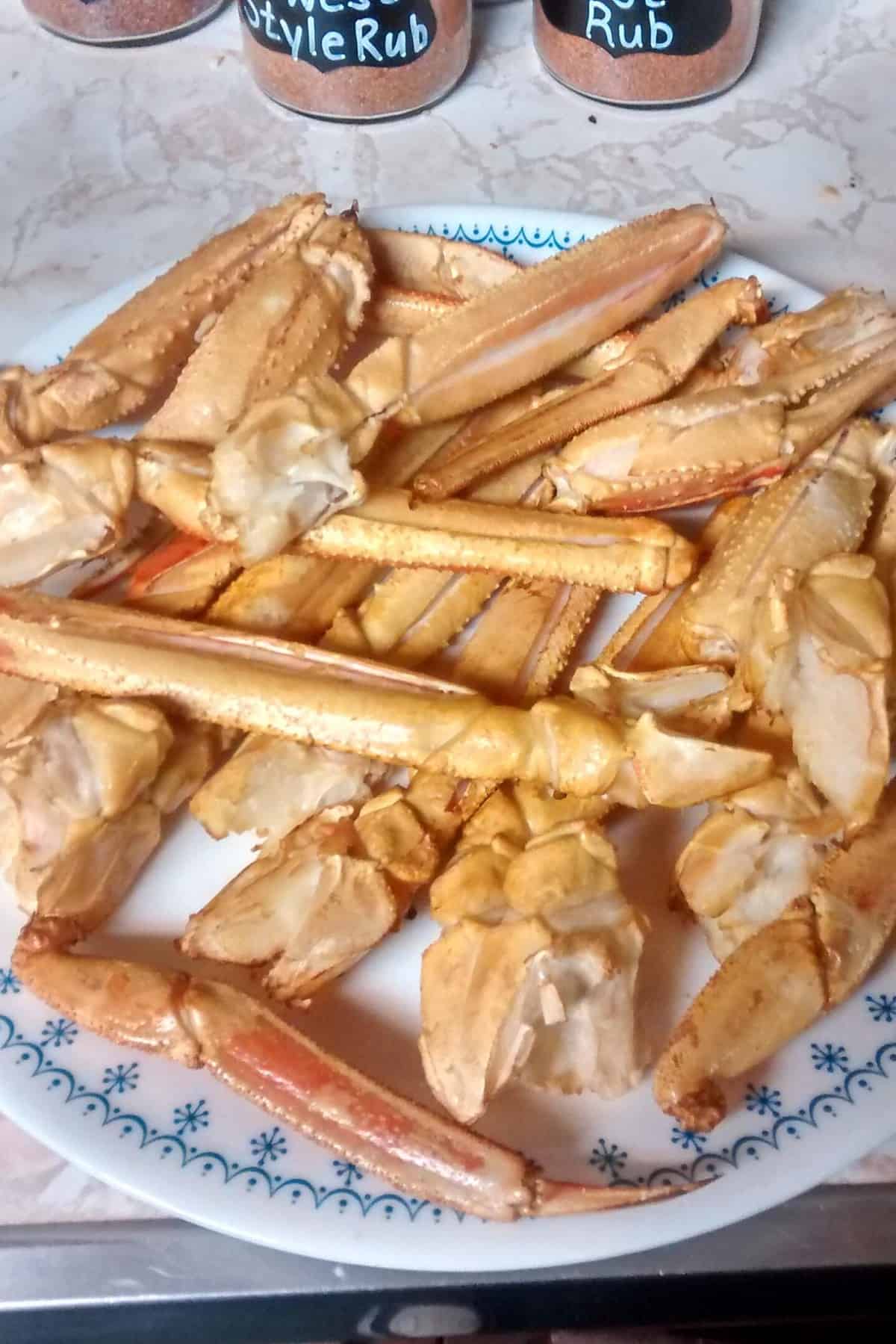 Crab Legs in a Smoker