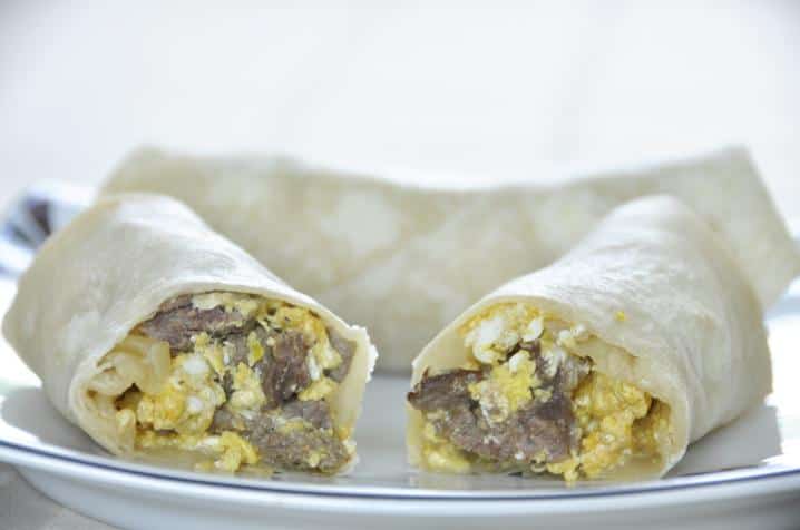  Don't let mornings stress you out – make these burritos ahead of time!