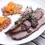 Easy Cranberry Sweet and Sour Brisket