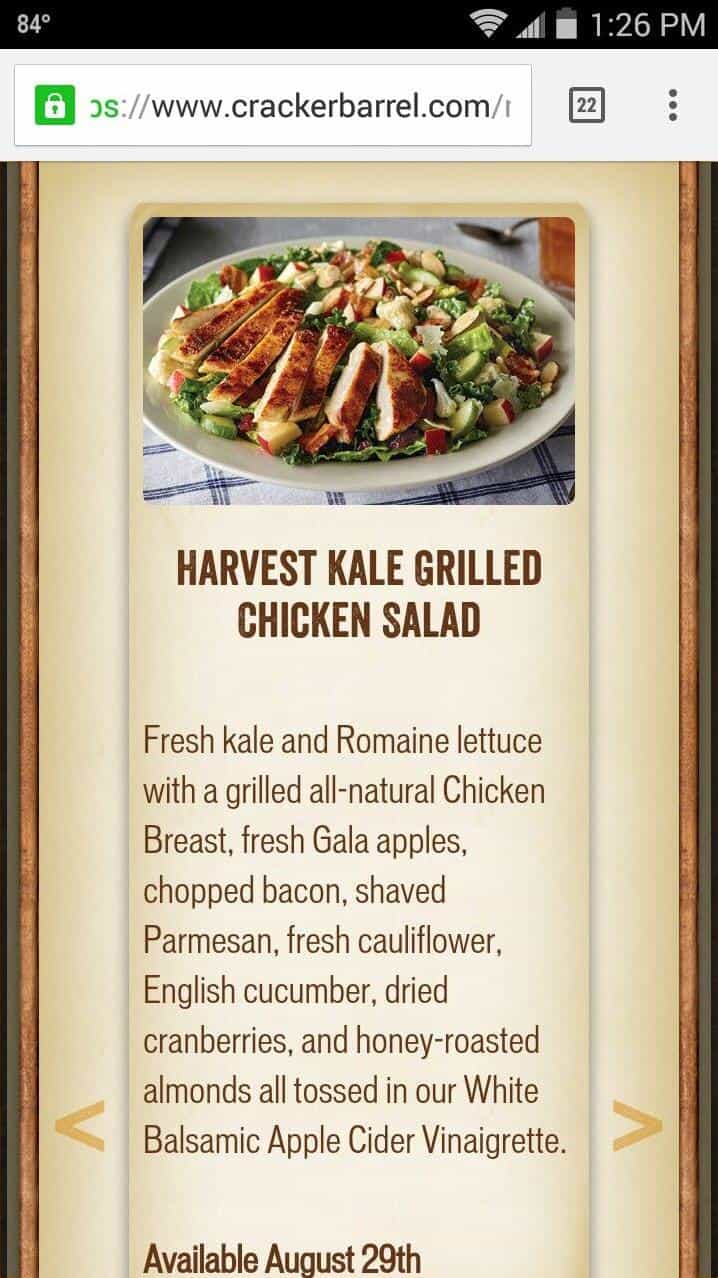  Enjoy the taste of summer with every bite of this grilled chicken and veggie salad