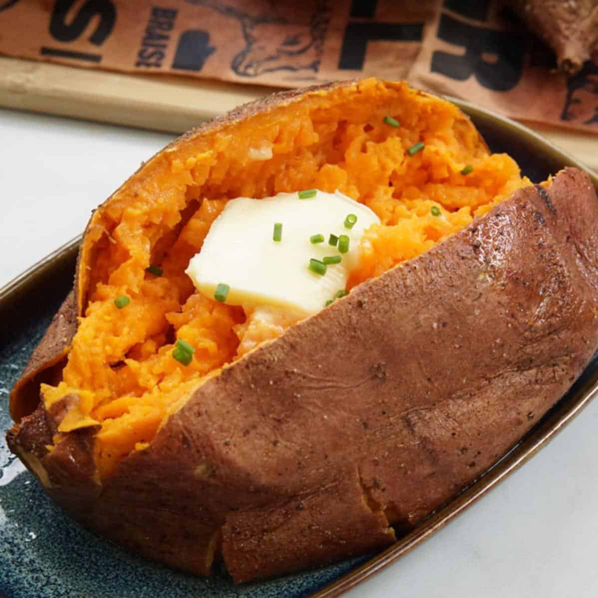  Get ready to take your taste buds on a smoky adventure with these delicious sweet potatoes