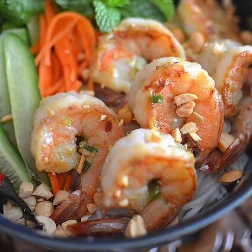 Grilled Lemongrass Shrimp - Vietnamese Tom Nuong Xa