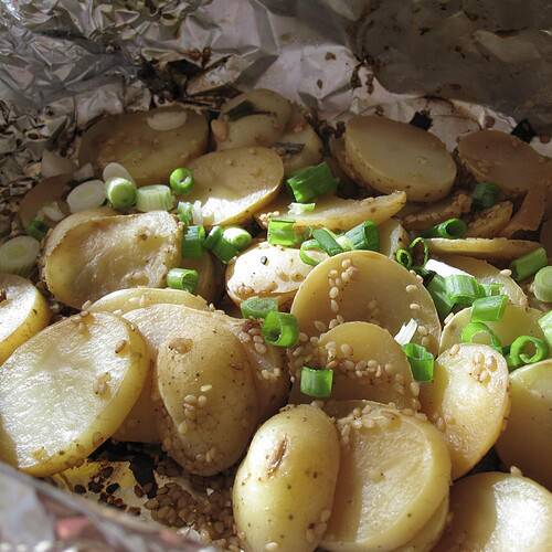 Grilled Potatoes With Asian Seasonings