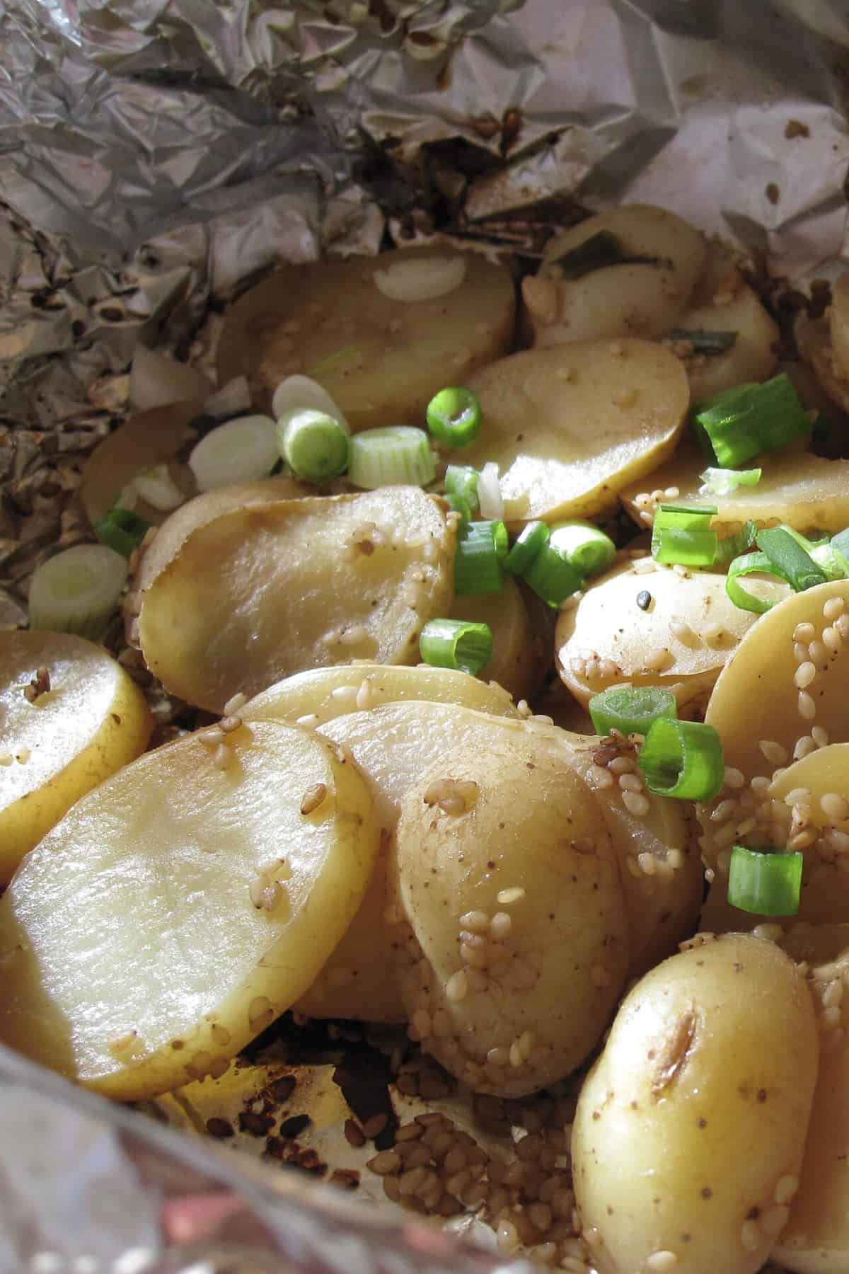 Grilled Potatoes With Asian Seasonings