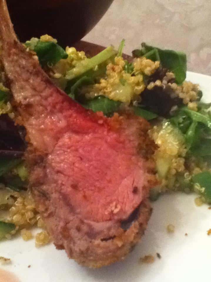 Grilled Rack of Lamb With a Port Wine Fig Sauce