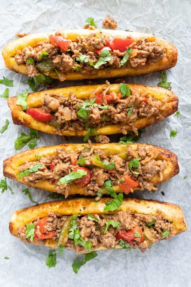 Grilled Stuffed Plantains