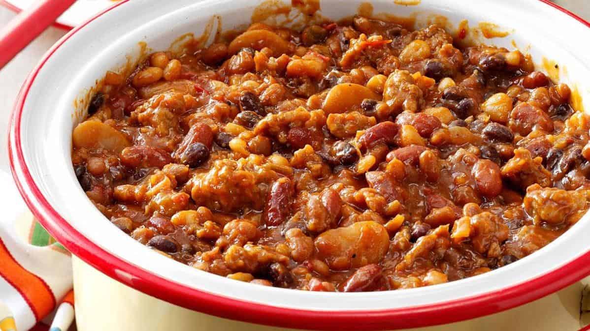  Hearty and flavorful, these beans are the perfect side dish for any BBQ.