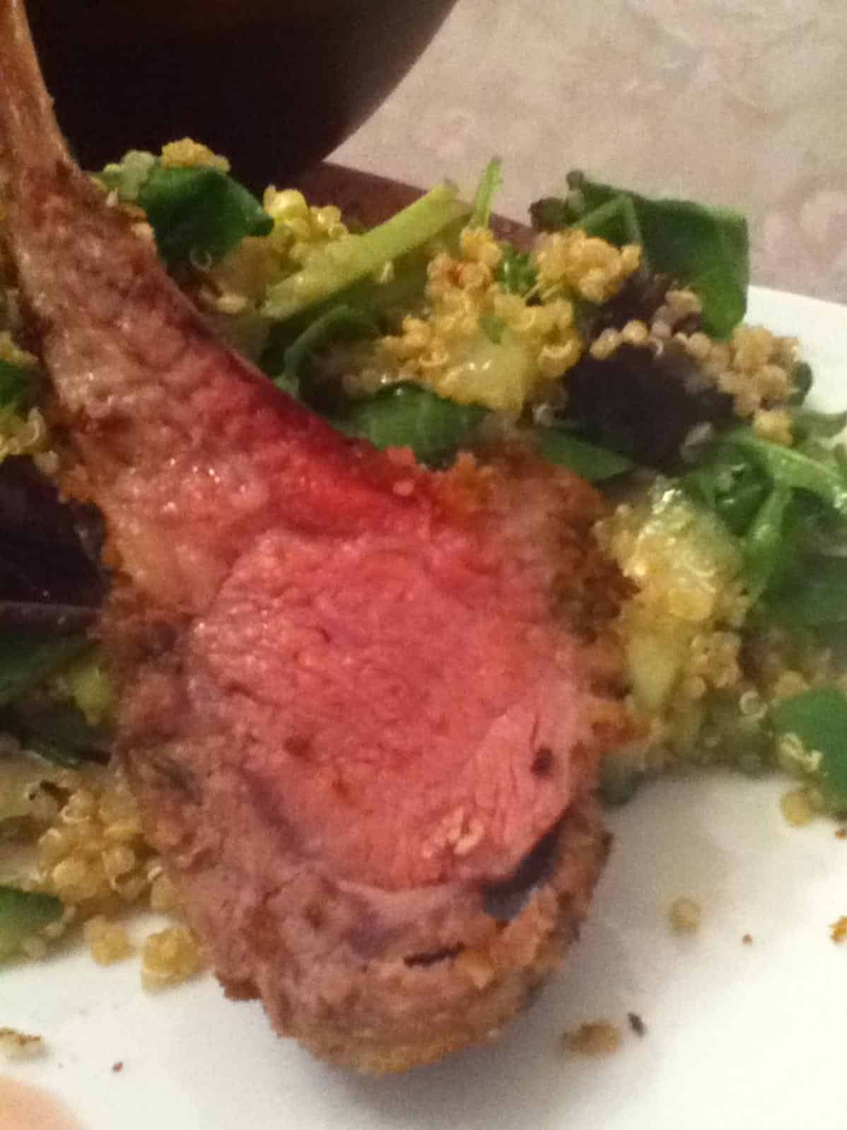  Juicy, succulent grilled rack of lamb perfect for a fancy dinner party.