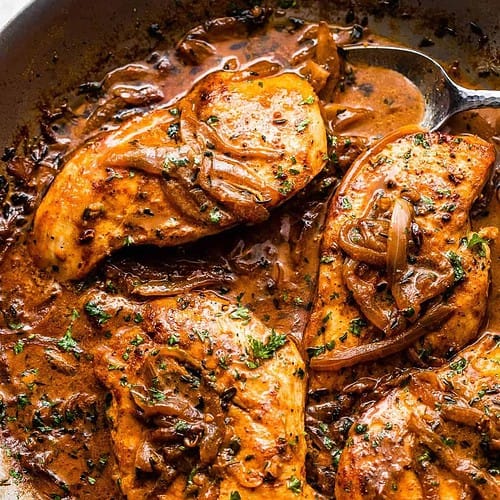 Smothered Grilled Chicken Breast