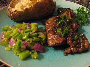 Steak Diane from a Treasury of Great Recipes by Vincent Price
