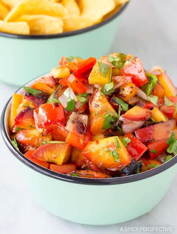  Summer never tasted so spicy with this Fiery Grilled Peach & Habanero Salsa.