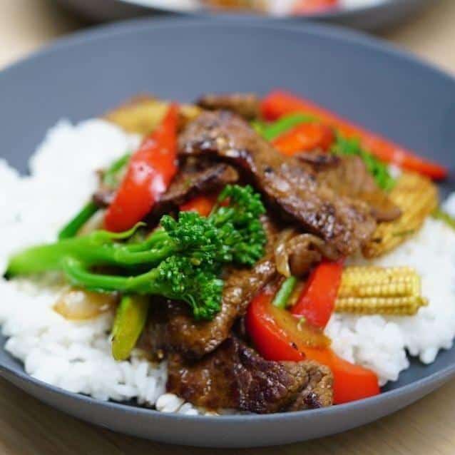  Take your taste buds on a journey with the savory flavors of this pepper steak stir fry.