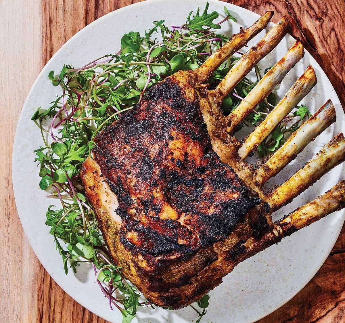  This juicy, tender and oh-so-flavorful grilled rack of lamb will have your taste buds dancing with joy.