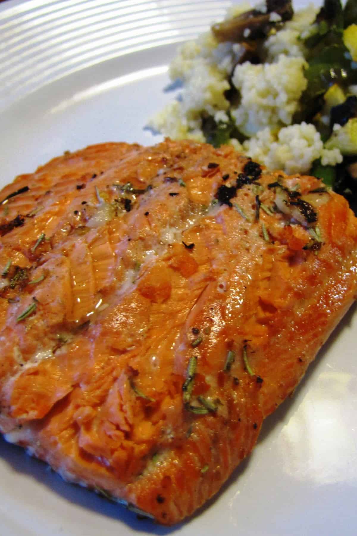 White Wine Grilled Salmon
