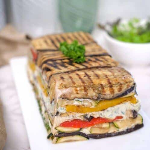  With so many colors and textures in one dish, Bob's grilled vegetable terrine is a feast for the eyes.